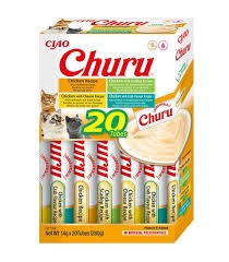 Inaba Churu Creamy Treat Variety 20 x 14g! 4 Smaki Kurczaka! Czysty Kurczak i z Dodatkami! Nowość! 