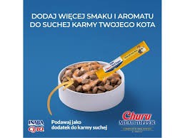 Inaba Churu Meal Topper 4x14g Tuńczyk! Zachęca do Jedzenia! Pełnowartościowy Dodatek Do Jedzenia W Postaci Pasty! Może Również Zastąpić Cały Posiłek! Nowość!    