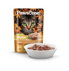Pawsome Z Kurczakiem Saszetka 85g, DUŻA Ilość Sosu! Bez Zbóż! Niska Cena! Nowość! 