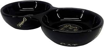Nobby Miseczka Golden Cat Czarna Podwójna  2x0,13l, 22x4 cm! Nowość!   