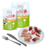 MjAMjAM Chicks & Friends Delikatny Kurczak z Truskawkami Saszetka 300g! NOWE Opakowanie! 