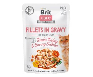 Brit Care Cat Indyk z łososiem saszetka 85 g