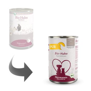 Herrmann's CZYSTE MIĘSO Bio Kurczak 400g, 100% Ekologicznego Kurczaka w Sosie Własnym, Bez Dodatków! Nowość! 