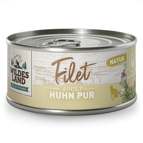 Wildes Land Natur Czysty Filet Z Kurczaka 80g! NOWA Linia Karm Uzupełniających W Sosie Własnym!  