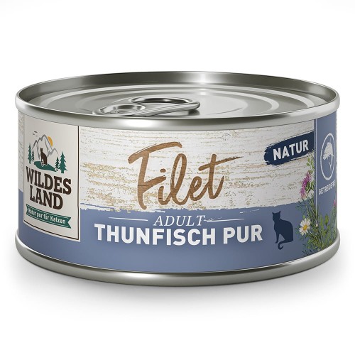Wildes Land Natur Czysty Filet Z Tuńczyka 80g! NOWA Linia Karm Uzupełniających W Sosie Własnym!   