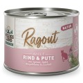 Wildes Land Natur Ragout Wołowina i Indyk ze Szpinakiem, Jabłkiem i Nagietkiem 180g! DUŻA Ilość Sosu! Dodatek Oleju z Łososia! Nowość!   