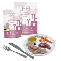 MjAMjAM DUO Delikatna Kaczka i Soczysty Kurczak z Marchewką Saszetka 300g ! NOWE Opakowanie! 