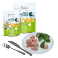 MjAMjAM Chicks & Friends Soczysty Kurczak Ze Szpinakiem Gotowanym Na Parze Saszetka 300g! NOWA Gramatura!