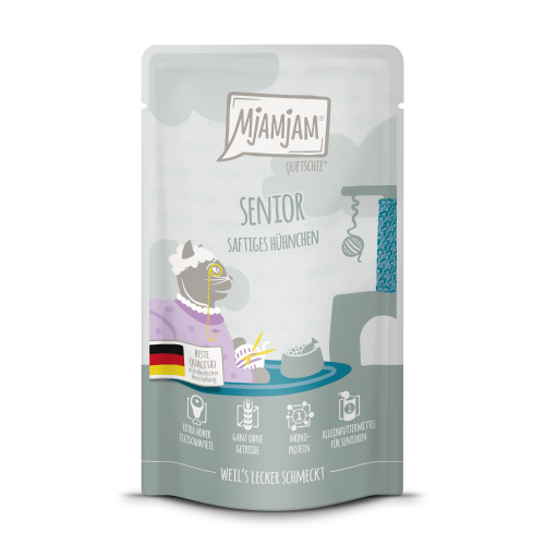 MjAMjAM SENIOR Czysty Kurczak z Dodatkiem Małży Zielonowargiej 125g! Monoproteina! Nowość! 