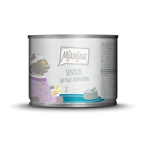 MjAMjAM SENIOR Czysty Kurczak z Dodatkiem Małży Zielonowargiej 200g! Monoproteina! Nowość!   