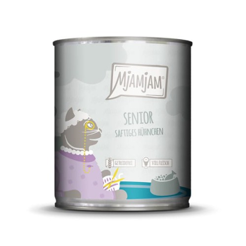 MjAMjAM SENIOR Czysty Kurczak z Dodatkiem Małży Zielonowargiej 800g! Monoproteina! Nowość!     