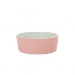 Barry King Miska Ceramiczna Różowa Wzór Plaster Miodu 12 cm, Nowość!