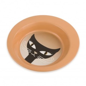 Barry King Miska Ze Stali Nierdzewnej 325 ml, Brązowa, Wzór Kot, Nowość! 