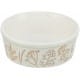 Trixie Miska Ceramiczna Biała/Taupe Motyw Roślin 1,2l / 20 cm, Idealna Do Wody! Nowość!