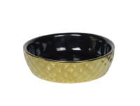 Nobby Miseczka Ceramiczna GOLD Złota Z Czarnym Środkiem, 14cm x 4 cm, 250 ml! Nowość!
