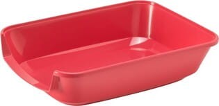 Yarro Maryloo Kuweta Dla Kota Z Obniżonym Wejściem, Dla Kociąt, Starszych I Chorych Kotów 37 x 27 x 8,9 cm, Koralowa, Nowość!  