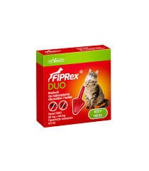 Fiprex DUO Kot I Fretka 50mg (Fipronil) + 60mg (S metopren), Pipeta 0,5 ml, Nowość!