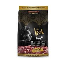 Leonardo Fresh Beef Low Carb Formula 250 g, Świeże Mięso Wołowe i Świeże Mięso Drobiowe! Dodatek Krylu, Alg, Żurawiny i Ziół! Nowość! 