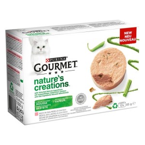 Gourmet Nature's Creation Mus z łososia z zieloną fasolą 85 g