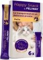 Ceva Happy Snack by Feliway 6x15g, Kremowe Relaksujące Przysmaki O Smaku Kurczaka Z Alfa - Kazozepiną, Białkiem Mleka Łagodzącym Niepokój! Nowość!
