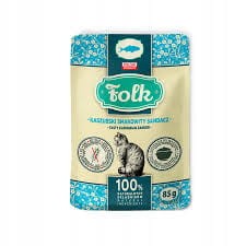 FOLK Kaszubski Smakowity Sandacz Saszetka 85g! Jeden Gatunek Mięsa Ryby W Składzie! Delikatny, Miękki, Aksamitny Pasztet! Polski Producent! Nowość! 