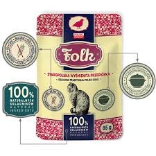FOLK Staropolska Wyśmienita Przepiórka Saszetka 85g! Jeden Gatunek Mięsa Składzie! Delikatny, Miękki, Aksamitny Pasztet! Polski Producent! Nowość!  