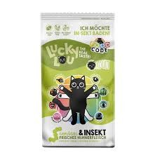 Lucky Lou Food Code Adult Drób z Insektami 340g, Świeże Mięso W Składzie, Dodatek Siemienia Lnianego I Kocimiętki! Wysoka Zawartość Tauryny! Nowość!  