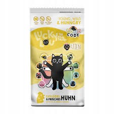 Lucky Lou Food Code Kitten Drób z Kurczakiem 340g, Świeże Mięso W Składzie, Dodatek Siemienia Lnianego I Omułka Nowozelandzkiego! Wysoka Zawartość Tauryny! Dla Kociąt! Nowość!     