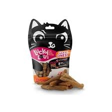 Lucky Lou Sticks Mix 50g, Miękkie Paluszki! Dodatek L-Karnityny! Kurczak, Kurczak Z Królikiem I Kurczak Z Pstrągiem W 1 Paczce! Nowość! 