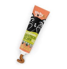 Lucky Lou Quetschkopf Odkłaczanie I Witaminy 100g, Pyszna Aromatyczna Pasta Dla Dorosłych Kotów, Komplet Witamin I Odkłaczanie! Nowość!