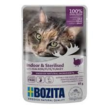 Bozita Indoor & Sterilised Indyk W Galaretce 85g! L-Karnityna I Prebiotyki W Składzie! Duża Ilość Galaretki! Nowość!