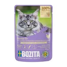Bozita Senior 8+ Kurczak W Sosie 85g! Chondroityna, Kryl I Prebiotyki W Składzie! Duża Ilość Sosu! Nowość!  