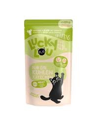 Lucky Lou Kitten Drób i Wołowina 125g Z Olejem Z Wiesiołka, Duża Dawka Tauryny! Nowość!