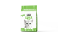 Kit Cat Soya Clump Green Tea 3,8 l/2,5 kg, Żwirek Sojowy Zbrylający Pellet z Możliwością Wyrzucania Do Toalety! Delikatny Dla Kocich Łapek i Kolorowy! Zapach Zielonej Herbaty! Kształt Zapobiega Wynoszeniu Żwirku z Kuwety! Nowa Szata Graficzna!