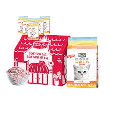 Kit Cat Soya Clump Confetti 3,8 l/2,5 kg, Żwirek Sojowy Zbrylający Pellet z Możliwością Wyrzucania Do Toalety! Delikatny Dla Kocich Łapek i Kolorowy! Delikatny Zapach! Kształt Zapobiega Wynoszeniu Żwirku z Kuwety! Nowość! Korzystny ZESTAW 6x3,8l! 