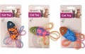 Flamingo Cat Asli Fish 12,5 cm Niebieska! Lekka Zabawka Dla Kota Rybka Z Grzechotką i Siateczką!  Nowość!