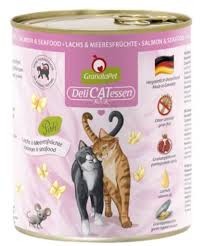 GranataPet DeliCatessen Łosoś I Owoce Morza 800g, Dodatek Nasion Granatu, Bogatego Źródła Przeciwutleniaczy  Oraz Małża Zielonego Wspierającego Stawy i Kości! Nowość!    