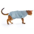 Krusse Body Step'n Go Dla Kotów Rozmiar S Głęboki Niebieski! Delikatna Tkanina Bambusowa! Zapinane Na Rzepy I Zatrzaski! Otwierana Część  Przy Ogonie! Możliwość Stosowania Wkładek Na Część Brzuszną! Po Operacjach i Przy Problemach Skórnych! Nowość!