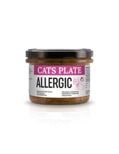 Cats Plate Allergic 180g Kozina! Dla Kotów Z Alergią! Psylium i Mączka Z Kryla W Składzie! Niska Zawartość Tłuszczu! Wysoka Zawartość Tauryny! Nowość!