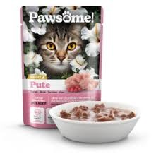 Pawsome Z Indykiem Light Saszetka 85g, DUŻA Ilość Sosu! Bez Zbóż! Dodatek Prebiotyku Inuliny! Niska Cena! Nowość!   
