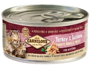 Carnilove Kitten Indyk i łosoś 100 g