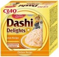 Inaba Dashi Delights Delikatny Filet z Piersi Kurczaka W Tradycyjnym Japońskim Bulionie Rybnym Dashi 70g! Odżywcza I Pobudzająca Apetyt Receptura Bulionu! Nowość!