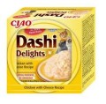 Inaba Dashi Delights Delikatny Filet z Piersi Kurczaka Z Serem W Tradycyjnym Japońskim Bulionie Rybnym Dashi 70g! Odżywcza I Pobudzająca Apetyt Receptura Bulionu! Nowość!   