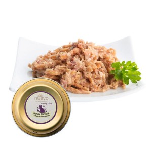 Nuevo Lovely Filet Tasty, Filet z łososia z indykiem, rukiew wodna i olej z łososia 85g