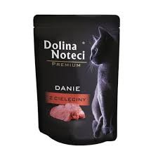 Dolina Noteci Premium Danie Z Cielęciny Dla Kotów Dorosłych Saszetka 85g! Dodatek Soku Z Buraka Wspierającego Trawienie I Naturalnego Antyutleniacza! Nowość! 
