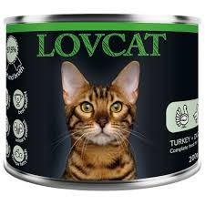 Lovcat Indyk i Kaczka 200g, Bardzo Duża Dawka Tauryny! Dodatek DL-Metioniny Zakwaszającej Mocz! Nowa Szata Graficzna!