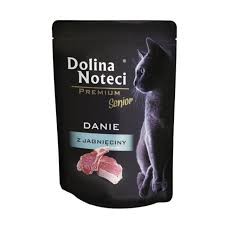 Dolina Noteci Premium SENIOR Danie Z Jagnięciny Dla Starszych Kotów Saszetka 85g! Dodatek Soku Z Buraka Wspierającego Trawienie I Naturalnego Antyutleniacza! Kwasy DHA I EPA! Wsparcie Stawów! Nowość!  