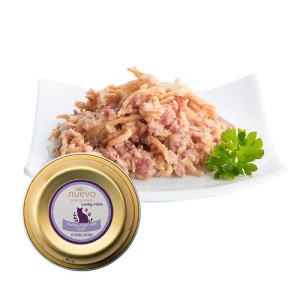 Nuevo dla sterylizowanych Indyk, Cielęcina i Olej Lniany 80 g, Kontrola pH Moczu Przeciwko Kamieniom Struwitowym!