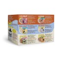 Lucky Lou Extrafood Broth Mix Box W Bulionie 12 x 70g, Zamiennik Wcześniejszych Puszeczek! Saszetka Z Okienkiem! 12 Saszetek W 6 Różnych Smakach! Delikatne Fileciki W Bulionie! Nowość! 