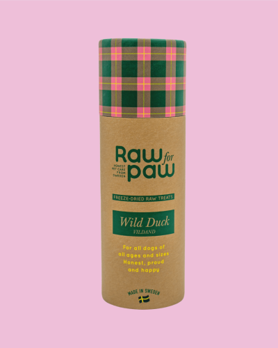 RAW FOR PAW WILD Liofilizowane Mięso Dzikiej Kaczki 45g! Monobiałkowe! Dla Kotów i Psów! Szwedzki Producent! Nowość!  